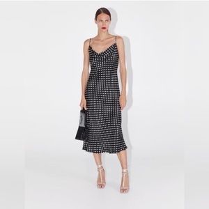 Zara Polka Dot Slip Dress